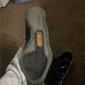 BMW Black and Gold Athletic Shoes